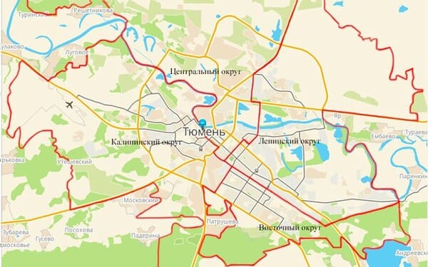 Карта районов