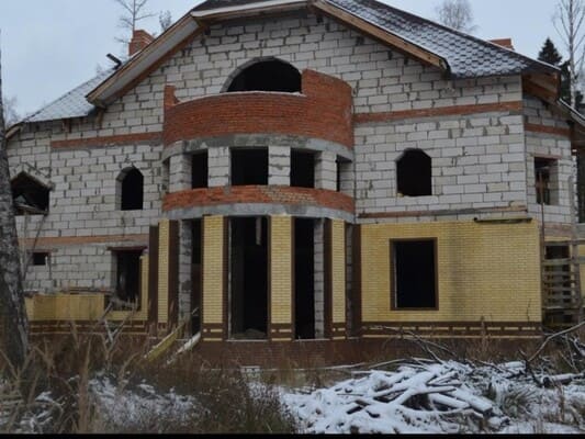 Строящийся дом в Белгороде