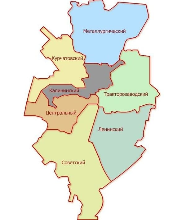 Районы Челябинска
