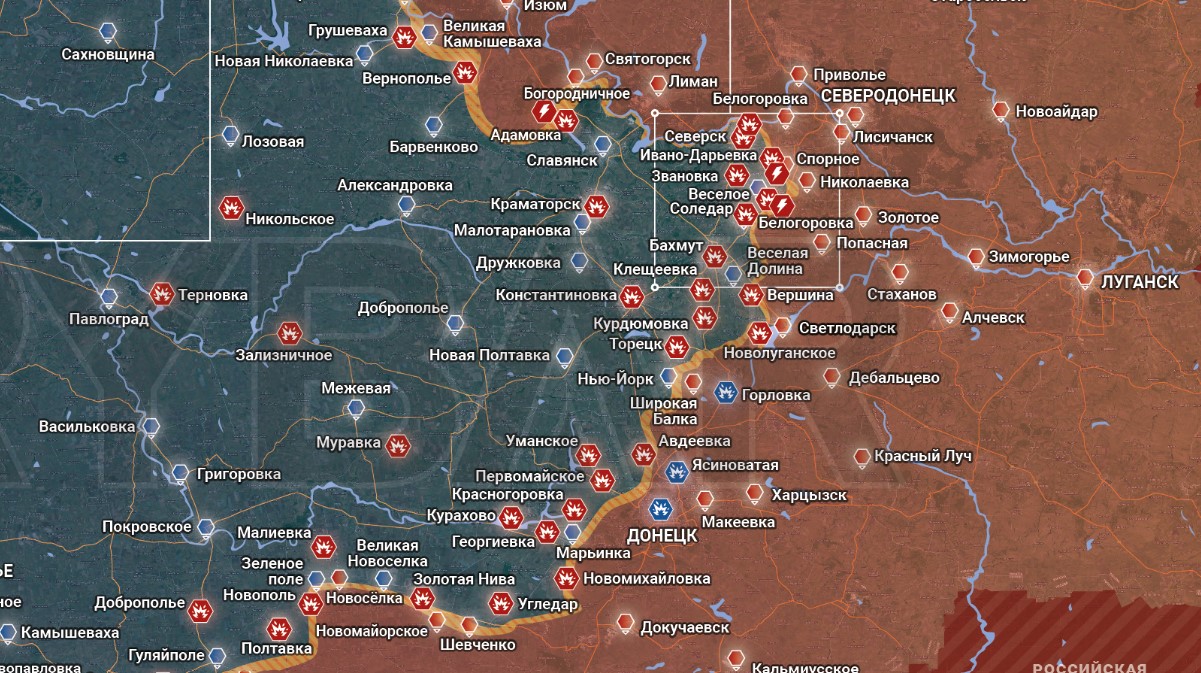 Карта боевых действий на Украине 24 июля 2022. Карта военных действий на Украине 24 июля 2022