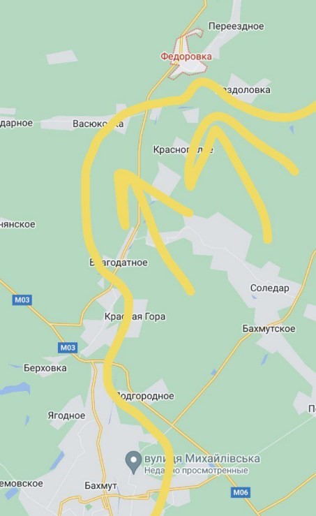 Карта боевых действий на Украине - обстановка на 12.02.2023