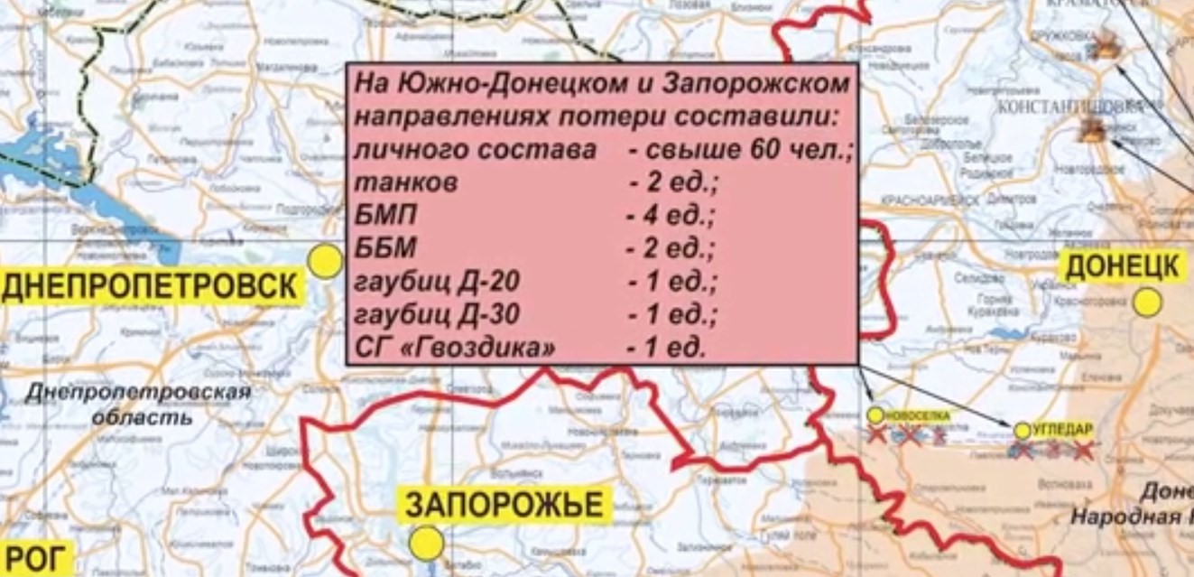 Южно-Донецкое и Запорожское направления